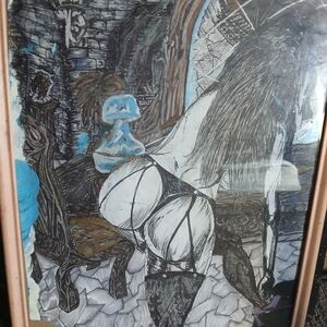 Fine art done in pen,Posh vibe